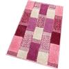 emmevi Tappeto Bagno Soffice Antiscivolo Assorbente Morbido Scendiletto Doccia mod.LILLA SET 3 PEZZI ROSA