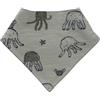 People Wear Organic Triangolo sciarpa in cotone bio Octopus -col. kaki fantasia