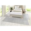 HANSE Home Pure Tappeto a Pelo Corto, in Tinta Unita, per Camera da Letto, Camera dei Bambini, Grigio, 2 x 70 x 140 cm, 1 x 70 x 240 cm