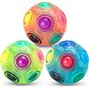 Vdealen Magic Rainbow Ball Set di Palla Magica Palla Antistress Puzzle Arcobaleno Magico Palla da Gioco Giocattoli per Bambini Adolescenti e Adulti Rompicapo per Lo Sviluppo di Abilità 3 Pacchi