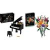 LEGO Ideas Pianoforte a Coda, Set per Adulti & Creator Expert Bouquet di Fiori, Set Collezione Botanica e Idea Regalo per Adulti, Modello da Esposizione