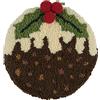 Trimits Punch Needle Hoop Kit, Christmas Pud, 20,3 cm