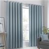 Fusion - Strata - Coppia di tende con occhiello oscurante - 229cm larghezza x 229cm lunghezza, Verdeazzurro chiaro