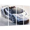 Cuadros Camara Quadro Moderno Fotografico Auto Sportivo, Supercar Centenario Roadster Bianco, 131 x 62 cm, Rif. 27254