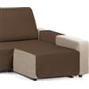 Martina Home Copri chaise longue imbottito Diamond, 200 cm, marrone - universale