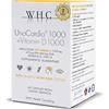 WHC Unocardio 1000 Omega 3 Concentrato al 95% + Vitamina D 1000 IU, 60 Capsule da 1200 mg estratto a Freddo, 5 Stelle IFOS