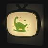 Annmore Luce Notturna Bambini da Presa, Modello Dinosauro, Luci Notte LED con Sensore Crepuscolare, Punto Lampada Neonato da Parete per Allattamento, Decorazioni Camera da Letto Ragazzo, Applique Bambino