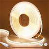 GOMING 24V 10M COB Striscia LED Bianco Caldo 3000K CRI 93+ Alta Densità 312LED/M 6300lm Non Impermeabile IP20 Flessibile Luci LED per Soggiorno Natale (Senza Alimentazione)