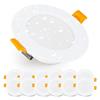 EMOS Faretti LED da Incasso per Cartongesso 5W / 500 Lumen | Soffitto IP54 per Interni ed Esterni | Set di 12 Incasso 3000k Bianco Caldo, Rotondi, Ultrasottili