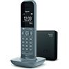 Siemens Gigaset CL390 Telefono Cordless, Funzione Black List e "Non disturbare", Vivavoce, Display Ampio, Standard, Grigio