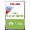 Toshiba 1TB S300 Surveillance HDD - 3.5' SATA Internal Hard Drive Supports up to 64 HD cameras at a 180TB/Year workload (HDWT720UZSVA)