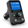 Energy Sistem Car Transmitter FM Xtra (trasmettitore FM per musica in auto, LCD da 1,4, Bluetooth®, microSD, navigazione in cartella, USB MP3, controllo assistente vocale) - Nero