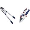 Spear & Jackson 8290RS Razorsharp Advance - Troncarami a incudine e cricchetto telescopico & 6458RS Razorsharp - Cesoie a incudine e cricchetto a torsione