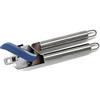 Fackelmann Elementale Manuale, Apriscatole in Acciaio Inox e PP, con Manico Tubolare, 20 cm, 1 pz AC FM, Argentato e Blu