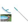Intex 29055 Asta Telescopica in Alluminio, Lunghezza 279 Cm, Argento Blu & Spazzola per pareti Curve - Spazzola per pareti Curve - 40.6 cm