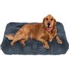 ping bu Morbido letto in peluche per cani medio, materasso extra large lavabile, soffice cuscino per cani calmante tappetino per cani (S-42 x 35 cm, grigio scuro)