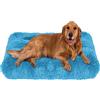ping bu Morbido letto in peluche per cani medio, materasso extra large lavabile, soffice cuscino per cani calmante tappetino per cani (S-42 x 35 cm, blu)