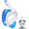Wsobue Maschera subacquea per bambini, maschera completa da snorkeling, campo visivo a 180°, compatibile con fotocamere sportive, facile respirazione asciutta, set da snorkeling per bambini di età