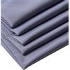 IPEA Tessuto Fodera Grigio - 200 cm x 150 cm - Made in Italy - Tessuto al Metro per Cucito, Abbigliamento, Fodere, Giacche, Pantaloni, Gonne, Arredamento, Cuscini - Stoffa per Cucire e Foderare