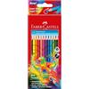 FABER-CASTELL - Set di matite colorate Ergonomics da 12 pezzi