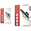 Fellowes 5307407 Pouches di Plastificazione, Formato A4, 125 Micron, Confezione da 100 Pezzi & 5307201 Pouches Lucide Capture125, Formato A6, 125 Micron, Confezione da 100 Pezzi