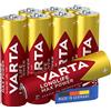 VARTA Batterie AA Longlife Max Power (confezione da 8), batterie alcaline, prodotte in Germania (l'imballaggio può variare)