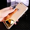 Ikasus - Cover per iPhone 8, iPhone 7, con custodia in vetro lucido, motivo a specchio, colore: oro
