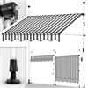 tillvex Tenda da Sole a Bracci con Manovella 150cm | Protezione per Il Balcone, Regolabile, Senza Forare, a Manovella | Tenda Resistente per Esterno ai Raggi UV e Regolabile in Altezza