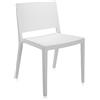 Kartell 486903 Lizz Mat Sedia, Bianco, 2 Pezzi