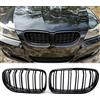 TOPTHAN Griglia del radiatore adatta per BMW E90 E91 LCI anno di costruzione 08 - 2012 lucido radiatore anteriore doppia nervatura grill lucido reni doppio ponte nero