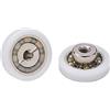 Ricambi & Box Doccia Cuscinetti Box Doccia Rotelle a Sfera di Ricambio in Acciaio per Ante Doccia a Scorrimento Kit 2 Pezzi EC-3307