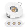 EMOS Exclusive Faretti LED da Incasso per Cartongesso 5W / 370 Lumen | Faretti da Incasso Bagno IP44 | Set di 3 pezzi Spot LED 3000K Luce Bianco Caldo, Rotondi e Ultra Piatti in Bianco