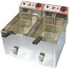 D.L. SERVICE Friggitrice elettrica - Capacità litri 6 +6 - cm 52.2 x 40 x 31 h