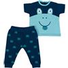COMPLETO NEONATO BAMBINO MEZZA MANICA CON PANTALONE - FROGGY