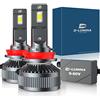 D-Lumina Lampadina H8/H11 LED Canbus 130W 26000LM, CPS 6500K chip 400% brillante, 9-60V, Funziona Sia Per Auto Che Camion, Funziona Sia Con Lenticolari Che Senza Lenticolari,LED Lampada Luci 2 pezzi