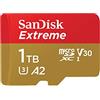 SanDsik SanDisk 1TB Extreme scheda microSDXC + adattatore SD + RescuePro Deluxe fino a 190 MB/s con prestazioni app A2 UHS-I Class 10 U3 V30