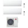 Mitsubishi CONDIZIONATORE MITSUBISHI DUAL SPLIT MSZ-BT 9000+9000 BTU WIFI INVERTER MXZ-2F33VF A++