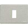 BTICINO Placca Magic 1p per 503 in alluminio - 503/1/AL