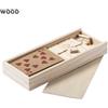 Set giochi da tavolo in scatola in legno personalizzabile Halin personalizzate o neutre