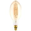 Eglo LED E27 dimmerabile, lampadina vintage ambra di grandi | dimensioni, retrò a forma di candela, 8 Watt (equivalente a 60 Watt), 806 Lumen, bianco caldo, 2100k, E140, Ø 14 cm