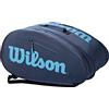 Wilson Borsa da Padel Super Tour, Per un Massimo di 6 Racchette, Blu Marino/Azzurro, WR8900003001