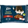 FELIX Tasty Shreds Sapori di Campagna in Salsa 4x80g cibo umido per gatti