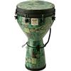Remo World Percussion, Djembe Key-tuned, Green Kinte Kloth, 14 DJ-0014-32