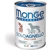 Monge Monoproteico Solo Agnello gr 400. Mangime Umido Per Cani