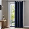 Deconovo Tenda Oscurante da Interno 214 CM Altezza 1 Pannello, Termica Isolante per Interni Finestre con Anelli, 132x214 CM, Blu Navy