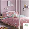 Appletree Rainbow Pom-Set copripiumino, 100% cotone, rosa, singolo