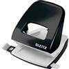 Leitz Perforatore, Capacità fino a 30 Fogli, Barra di Selezione del Formato, Metallo, Gamma NeXXt, Retail Box, 50082095, Nero