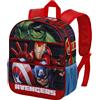 Marvel Avengers Union-Zaino 3D Piccolo, Rosso, 26 x 31 cm, Capacità 8.5 L