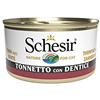 Schesir, Cibo Umido per Gatti Adulti al Gusto Tonnetto con Dentice, Filetti in Morbida Gelatina - Totale 2,04 kg (24 Lattine da 85 gr)