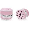 Peach Mini aspirapolvere - funzionamento a batteria (2x AA) - elevata potenza di aspirazione - rosa - PA105, 1 pezzo